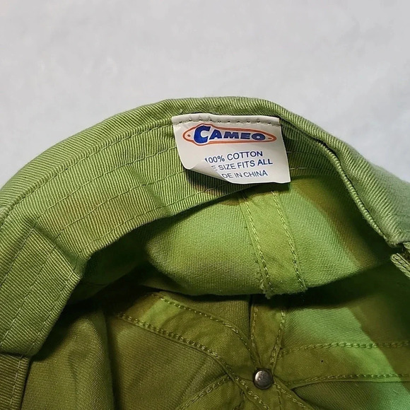 2007 Sturgis Green Baseball Hat Cap | Flames Logo | Cameo Brand | One Size - Picture 5 of 6